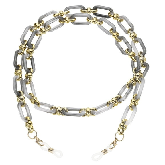 Uxcell Acrylic Glasses Chain, Eyeglass Chain Eyewear Retainer Around Neck Sunglasses Lanyard Eye Glasses Holder Strap Chains for Women Girls, Gray