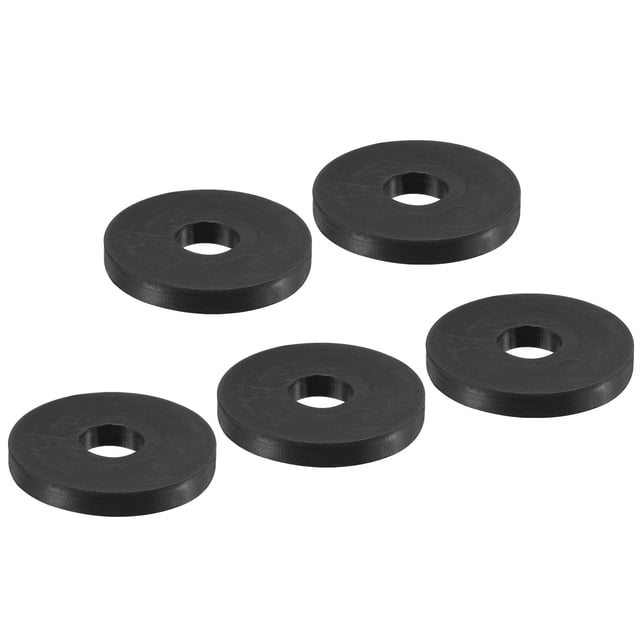 Anti-vibración Arandela 35x11,5x5mm Redondo Junta Espaciador para Central Aire Acondicionado, Negro Paquete de 5