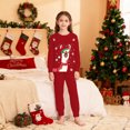 thumbnail image 2 of Themed Kids Pajama Cozy Holiday Print Loungewear For Girls Festive Family Sleepwear Soft Two Piece Outfit, 2 of 5