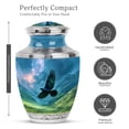 thumbnail image 2 of MUKTIVE Crow Urns for Human Ashes Mother - Decorative Blue Urn for Cremated Remains - Large Urns for Human Ashes Adult Female - 10 Inch Memorial Urn for Grandmother, 2 of 7