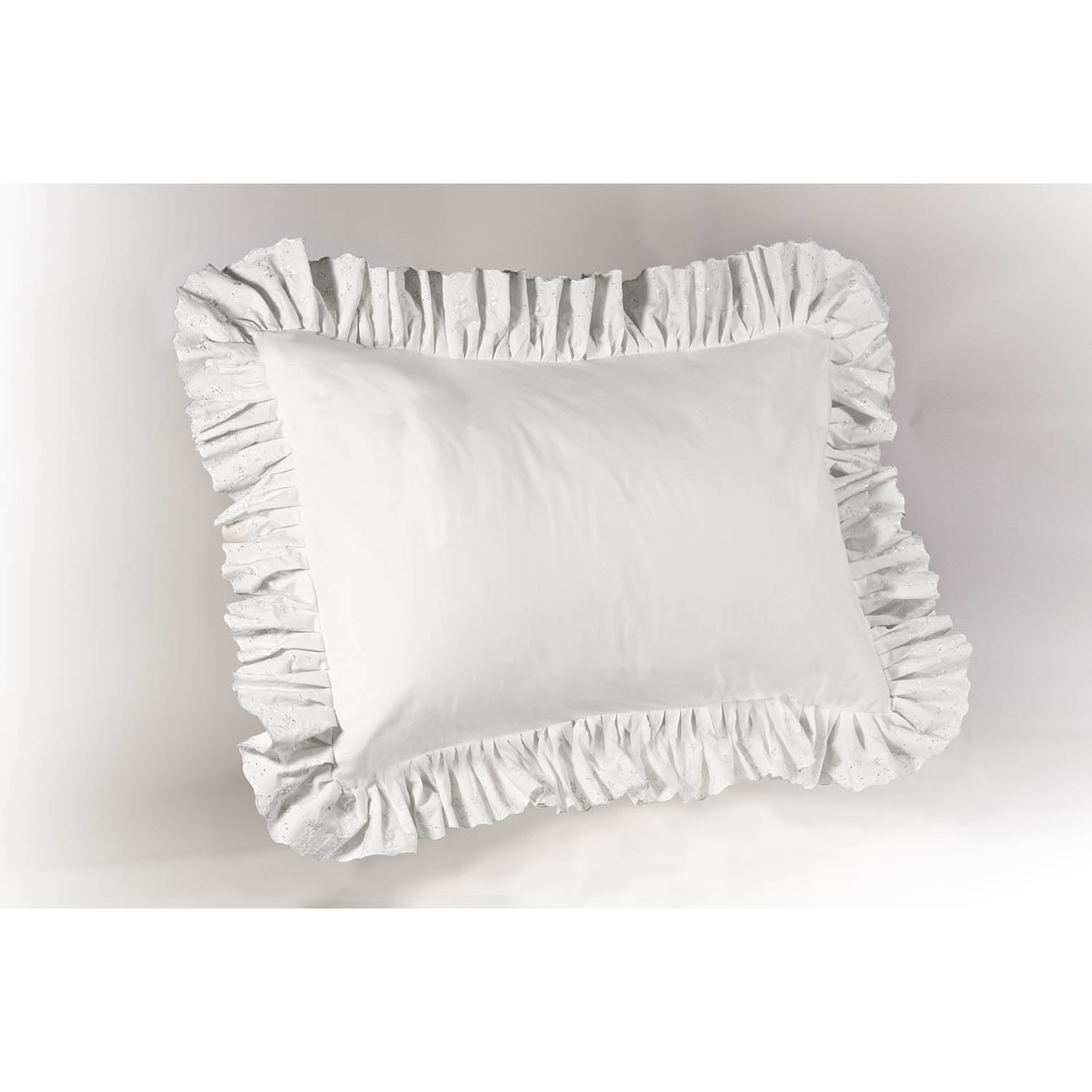 Eyelet Ruffled Pillow Sham