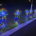 thumbnail image 4 of L Golden warm light Lámpara de fuegos artificiales alimentada por energía Solar, impermeable, para exteriores, césped, cadena Flash, luz Led para césped y jardín, decoración de p, 4 of 5