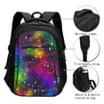 thumbnail image 3 of Easygdp Bright Universe Mochila para Laptop de Viaje con Puerto USB, Mochila para Laptop con Puerto de Carga USB para Mujeres y Hombres, 3 of 7