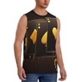 thumbnail image 2 of Balery Casino Playing Cards Camisetas sin mangas para hombre, absorbe la humedad y protege contra el mal olor.-XX-Large, 2 of 7