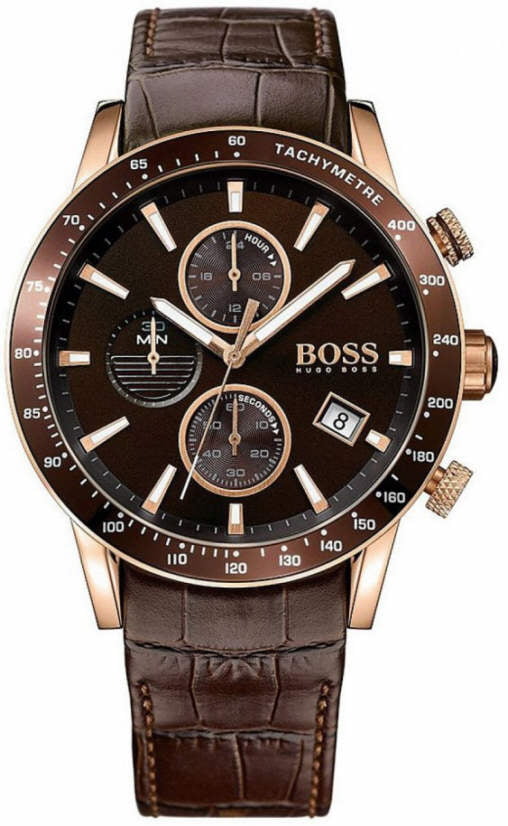 hugo boss rafale chronograph brown