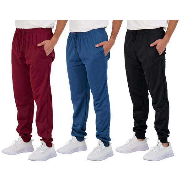 3 Pack Boys Tricot Sweatpants Joggers Kids Boy Jogger Sweatpant Pant Track Pants Athletic Workout gym Apparel Training Fleece Tapered Slim Fit Tiro Soccer casual clothing,Set 8,L (1416)