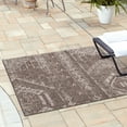 thumbnail image 4 of Rugs.com Outdoor Bohemian Collection Rug – 10 Ft Square Brown Flatweave Rug Perfect For Living Rooms, Kitchens, Entryways, 4 of 5