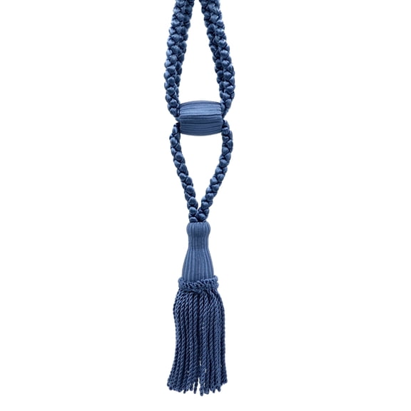 DECOPRO Beautiful Curtain & Drapery Tassel Tieback, Adjustable Cord Length with Elegant Bullion Design, Tassel Length 5 1/2" (14cm), Spread 24" (61cm) # TBC055SPR24, #M45 Set of 2