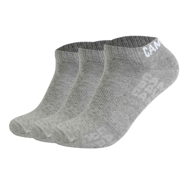 CAMP DAVID calcetines para hombre, paquete de 3 - Action-Mesh Cotton Quarter 3P, logo Gris 39-42