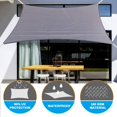thumbnail image 4 of Vela de Sombra Rectangular Impermeable 3x4M Vela de Sombra Rectángulo Resistente y Transpirable 160GSM Toldo de Vela con Bloque UV para Patio Patio Trasero Césped Jardín Terraza Arena Actividades al, 4 of 5