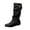 Black, variant on Boots for Women Vintage PU Camouflage Print Side Zipper Metal Badge Slouch Mid Calf Boots Casual Round Toe Low Heel Womens Boots for Fall Winter,Beige,Size 7