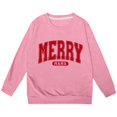 thumbnail image 3 of Boys Long Sleeve Crewneck Letter Print Sweatshirt Soft Casual Pullover Top For Kids Fall Winter Holiday Outfit, 3 of 3