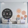 thumbnail image 2 of Reloj de gimnasio, reloj de pared con barra, reloj de culturismo, adorno decorativo para colgar en la pared, tejido de ratán, artesanías acrílicas, ad, 2 of 8