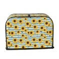 thumbnail image 2 of Sikiie Blue White Striped Sunflower A Toaster Covers 2 Slice Dustproof Toaster Cover Bread Machine Cover, Dustproof Cover - 11.4" x 7.5" x 7.9", 2 of 7