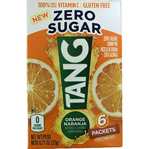 Tang On The Go! Orange Naranja Vitamin C Drink Mix 6 easy open packets ...