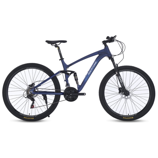 Rocatomic | Bicicleta Cruiser | Rodada 29 | 21 Velocidades | Doble Suspensión | Freno De Disco Hidráulico | (Azul)