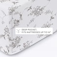 thumbnail image 6 of 100% Cotton Flannel Bed Sheets Set for Full Size Bedding in Sylvan Rose Gray by Comfort Canopy, 6 of 15
