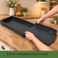 2 Pack Downspout Splash Block 24 Inch Rain Gutter Extensions for ...