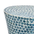 thumbnail image 3 of Banqueta de Mesa de Acento Benjara Ivy Luxo 50cm Mosaico Branco e Azul, 3 of 6