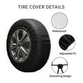 thumbnail image 4 of Kdxio Vintage Floral Butterflies for Tire Cover Wheel Protectors Tyre Covers Weatherproof Wheel Covers Universal Fit for Trailer Rv SUV Truck Camper Travel Trailers 15 inch, 4 of 8