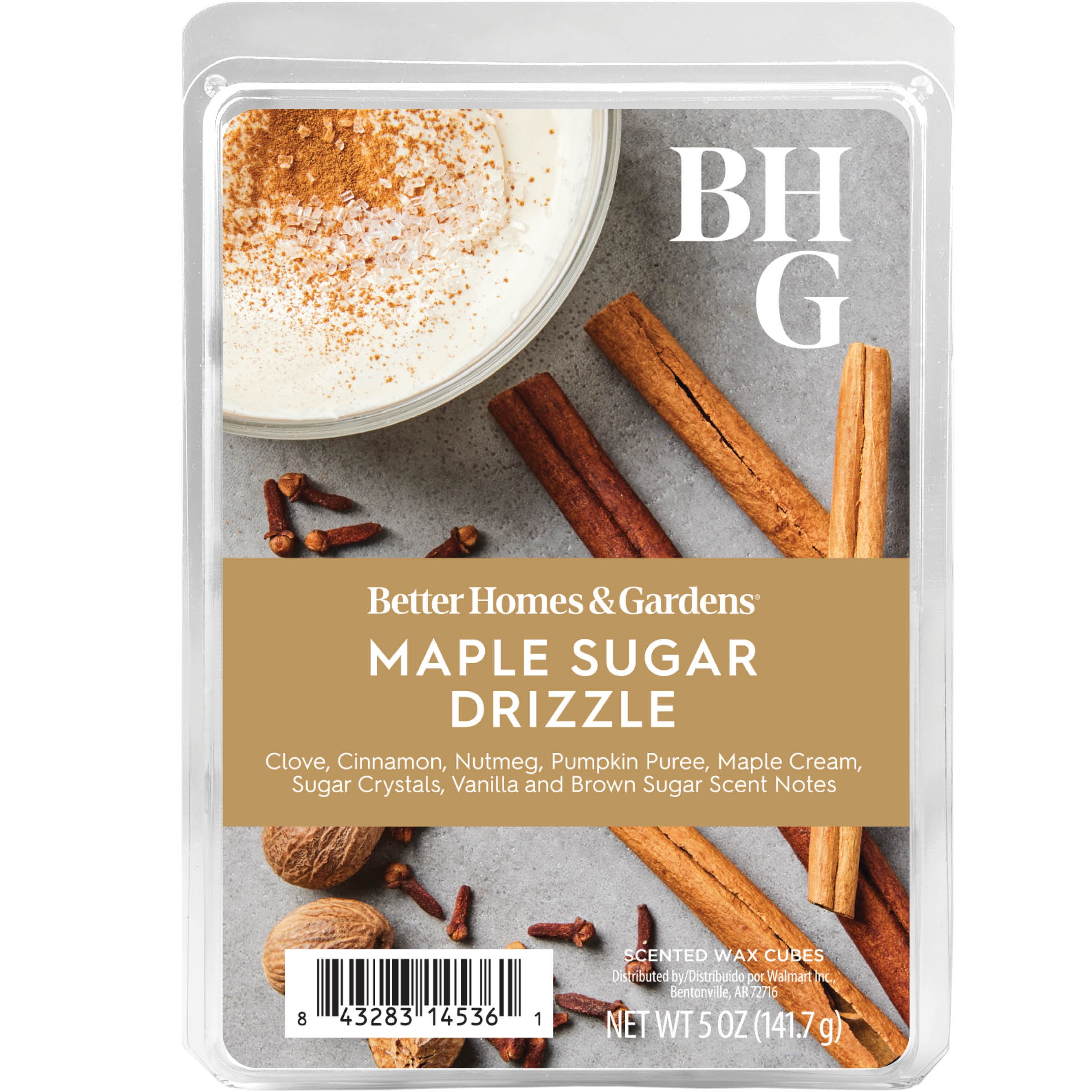 (5 pack) Maple Sugar Drizzle Scented Wax Melts, Better Homes & Gardens, 5 oz (Value Size)