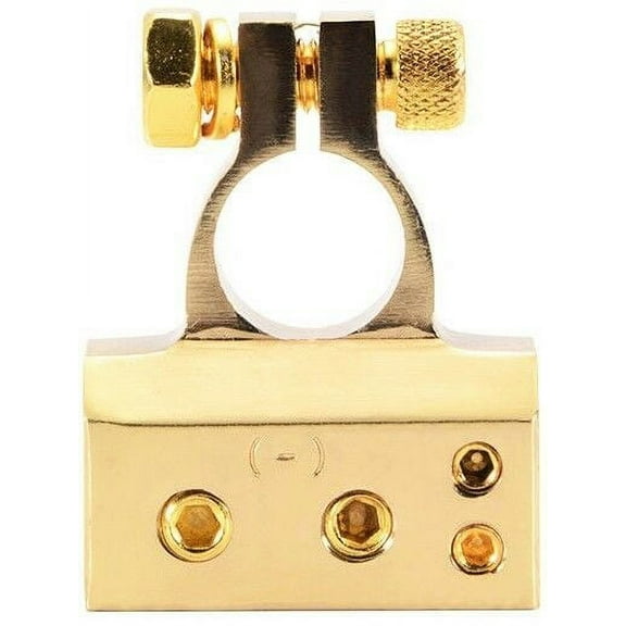 MK Audio Car Battery Gold Terminals Negative Heavy Duty Plated Connectors