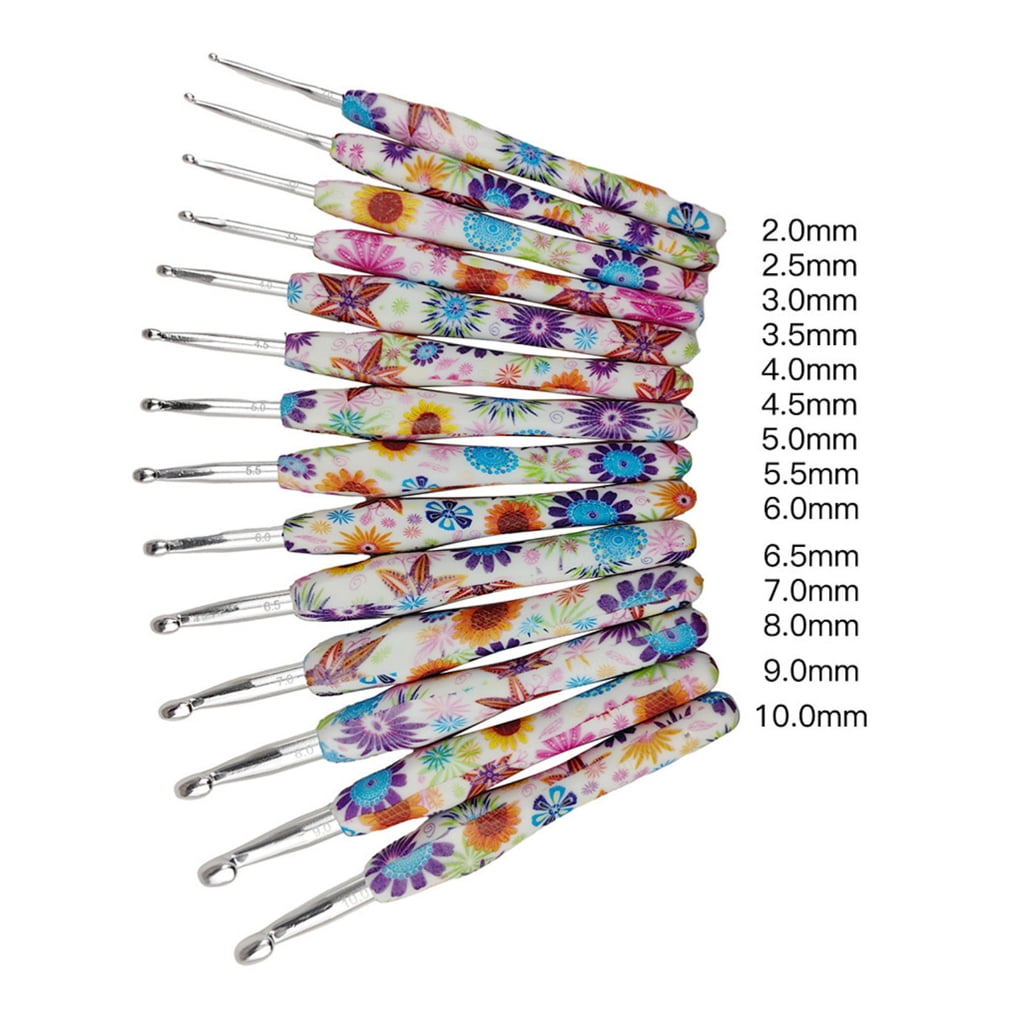 CIYISON 14 Size Crochet Hooks Set with Case Ergonomical Crochet Hooks for Crochet Lovers
