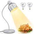 thumbnail image 1 of Lámpara calentadora de alimentos BOEASTER de un solo cabezal, 250 W, acero inoxidable, 1 of 9