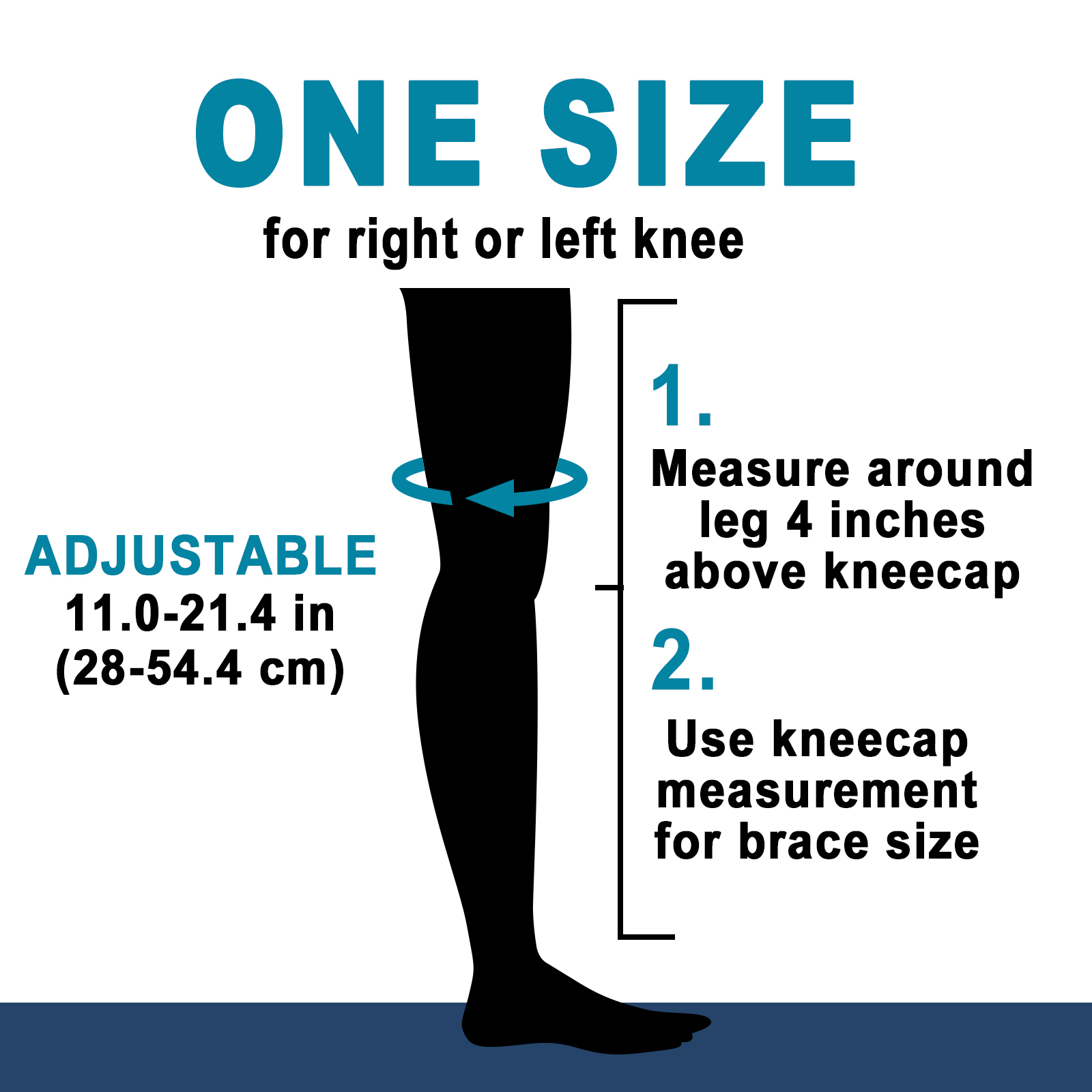 HLTHZONE Neoprene Knee Brace with Adjustable Compression L photo 6