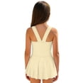 thumbnail image 2 of Uourmeti Cute Cartoon Mouse with Cheese Print Skirted One Piece Swimsuit for Girls - Quick Dry Stretch Swim Dress for Pool & Beach Vacation, 2 of 8