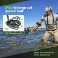 thumbnail image 4 of Costway High Accuracy Metal Detector Kit W/Display Waterproof Search Coil Headphone Bag, 4 of 7