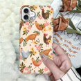 thumbnail image 6 of Case Compatible with iPhone 16, Scratch Resistant Hybrid Double Layer Hard Shell, Flower Chicken, 6 of 6