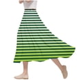 thumbnail image 1 of ameIAEA Women A-Line High Waist Midi Skirt Color Block Ruffle Flowy Skirts 2024 Fall Trendy Skirt, 1 of 6