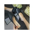thumbnail image 6 of SIMANLAN Women Flats Closed Toe Clogs Backless Mules Ladies Fashion Casual Shoes Womens Slip On Slides Black 7, 6 of 9