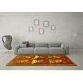 thumbnail image 3 of Ahgly Company Indoor Square Persian Yellow Traditional Area Rugs, 3' Square, 3 of 4