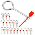 thumbnail image 6 of OUNONA 50 Sets Fire Extinguisher Pull Pins with Plastic Seals Iron Extinguishers Safety Pins Tamper Seals Fire Extinguisher Lock for Fire Equipment Accessories, 6 of 8