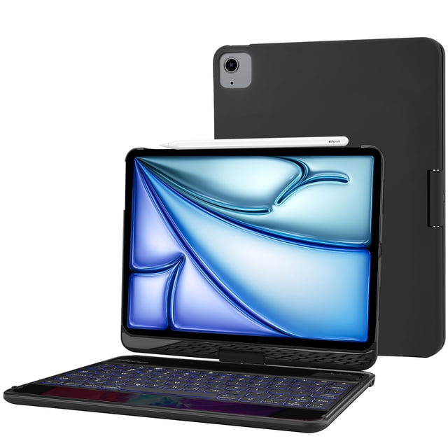Funda con teclado ProCase para iPad Air 6th 11 pulgadas 2024/Air 5th/4th 10.9 2022 2020/ iPad Pro 11 2022 2021 2020 2018