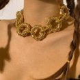 thumbnail image 2 of Bangcool Déclaration Collier Gros Collier Collier Chaîne Faux Perles Vintage, 2 of 10