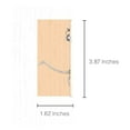 thumbnail image 5 of Wood Grip | 2 Pack Edge Pull Latch | Barn Door Handles | Pocket Lock | Suitable for Closet, Bathroom, Laundry, and Hallway Doors | Grip Edge (Matte Black, 2 Pack), 5 of 5