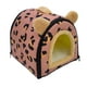 thumbnail image 4 of Casa plegable 2 en 1 para mascotas, cueva para gatos de interior, cómoda y cálida para perros pequeños y cachorros con cojín lavable, cama para gatos , rojo 26x26x26cm, 4 of 10