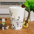 thumbnail image 2 of novelty guitar handle ceramic cup free spectrum coffee milk tea cup personality mug unique musical instrument gift cup, 2 of 8