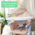 thumbnail image 6 of Ingenuity Sun Valley Compact Folding Baby High Chair - For Ages 6 Months and Up, Unisex - Pink, 6 of 18
