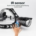 thumbnail image 4 of 1000000lm Xhp160 16-core Ir Led faro Xhp90 potente faro Led 18650 linterna de cabeza recargable Usb lámpara de cabeza de Camping, 4 of 5