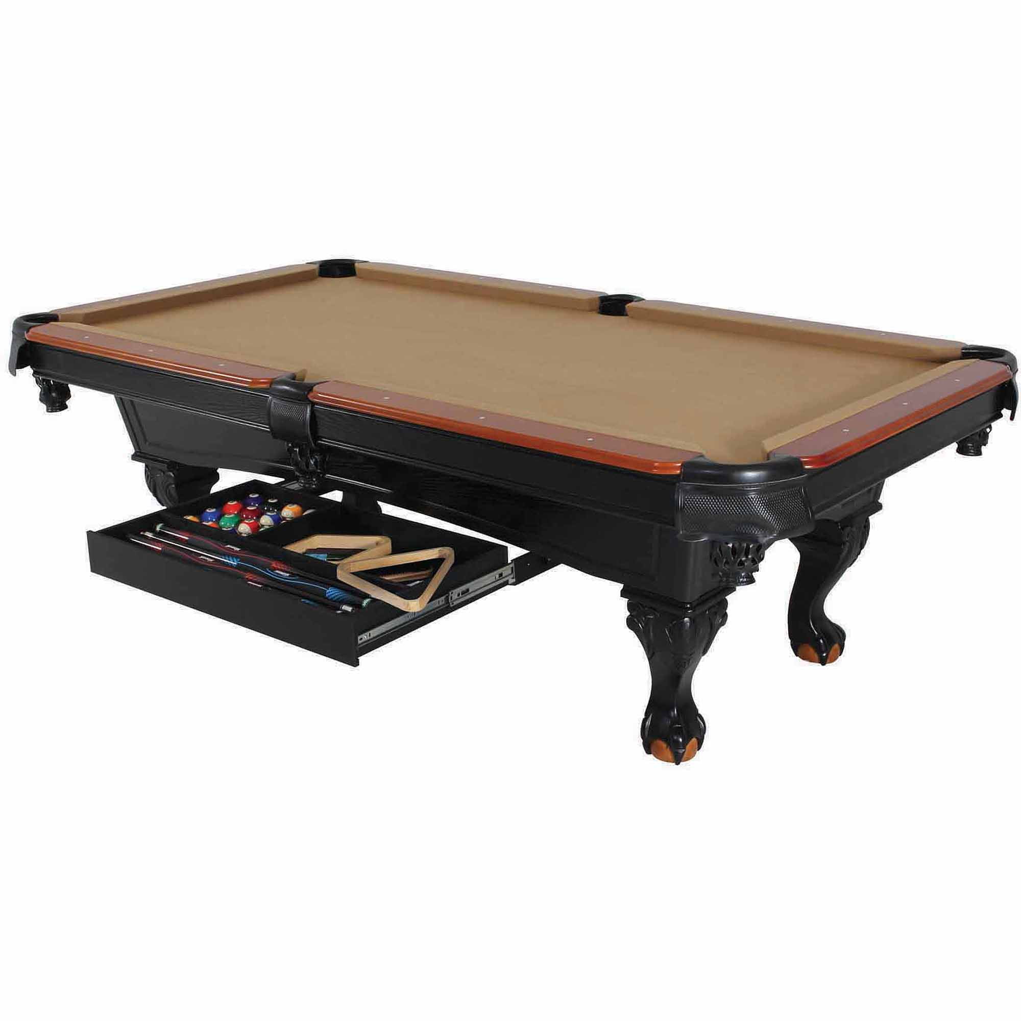 A pool table for sale from billiard factory attracts family and friends for quality time. billiards accessory kits walmart com