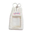thumbnail image 4 of KLKCMS Plush Keychain Holder Photo Sleeves Plush Protective Case for Bus Card white, 4 of 9