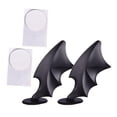 thumbnail image 3 of 2Pcs Decoration Sticker for Helmet Wing Black, 3 of 8