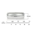 thumbnail image 6 of Men's 10K White Gold 6mm Traditional Plain Wedding Band  (Available Ring Sizes 8-12 1/2) Size 10.5, 6 of 6