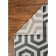 thumbnail image 3 of Linon Roma Tangent Power Loomed Polypropylene 5'x7' Rug in Gray, 3 of 5
