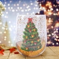 thumbnail image 1 of Taza de cristal Macarena de Navidad con lentejuelas fluidas 12oz, 1 of 8