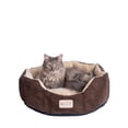 thumbnail image 2 of Armarkat Covered Pet Cat Bed, Mocha & Beige, 2 of 6